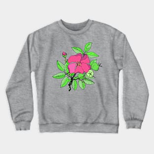 Single Rose Crewneck Sweatshirt